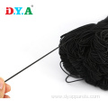 Stock Black White Polyester Round Elastic Cord String